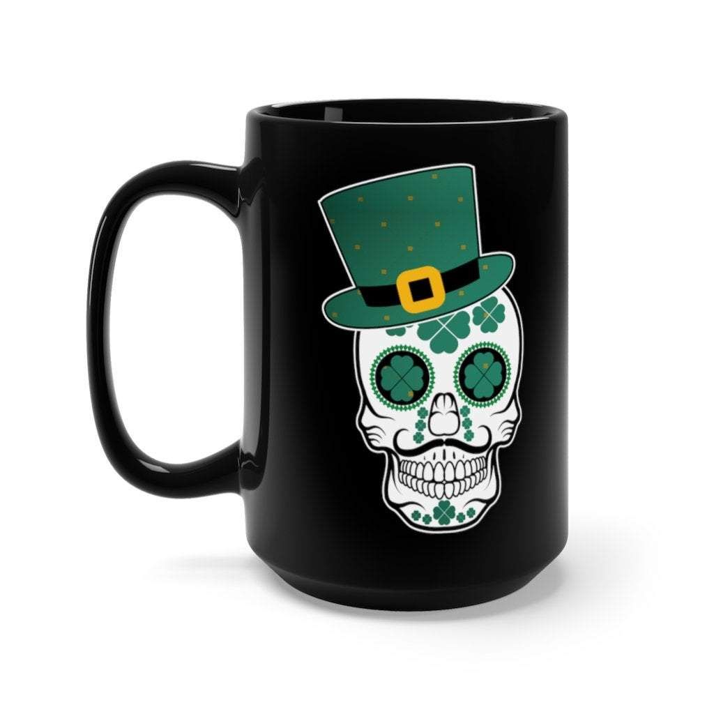 Skull Candy Shamrock St. Patrick’s Day Printed Mug