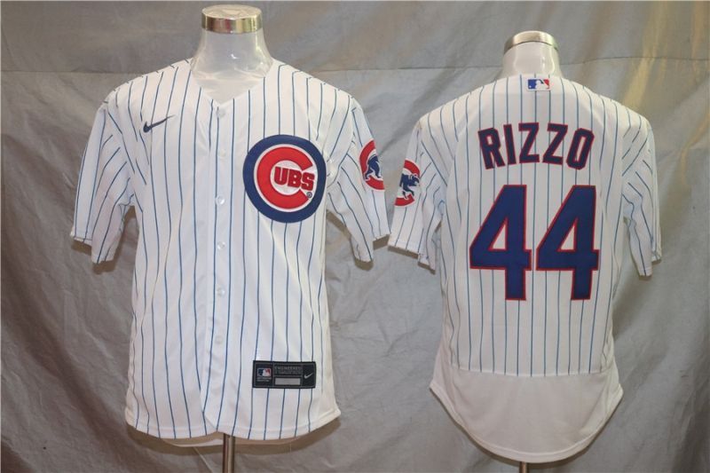 Chicago Cubs Anthony Rizzo #44 2020 MLB White Jersey