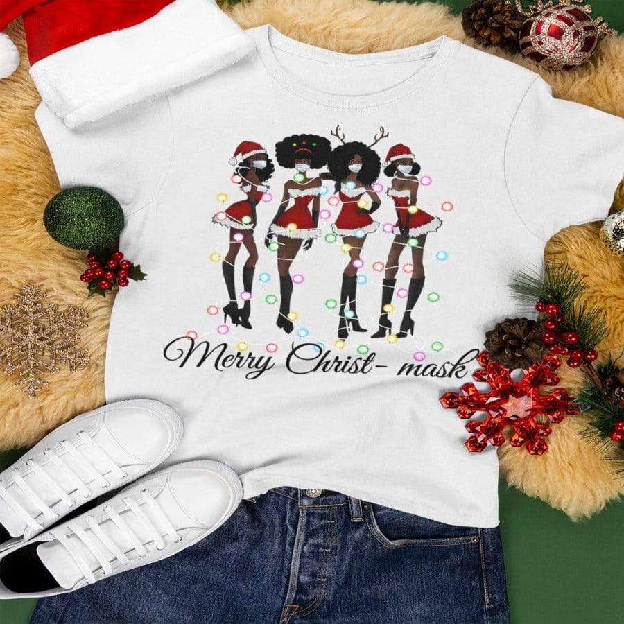 Black Girls Merry Christ-mask T-shirt