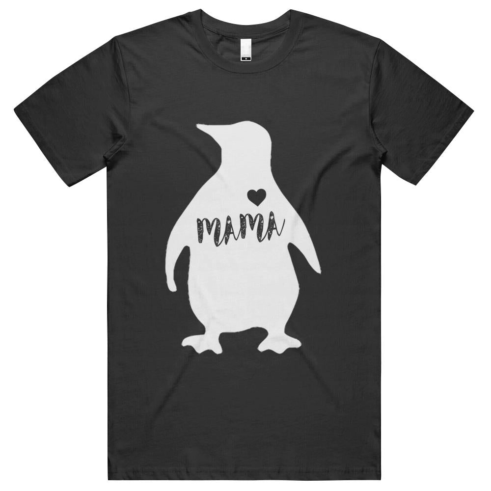 Mama Penguin Shirt – Cute Mothers Day  For Mom Men T Shirts