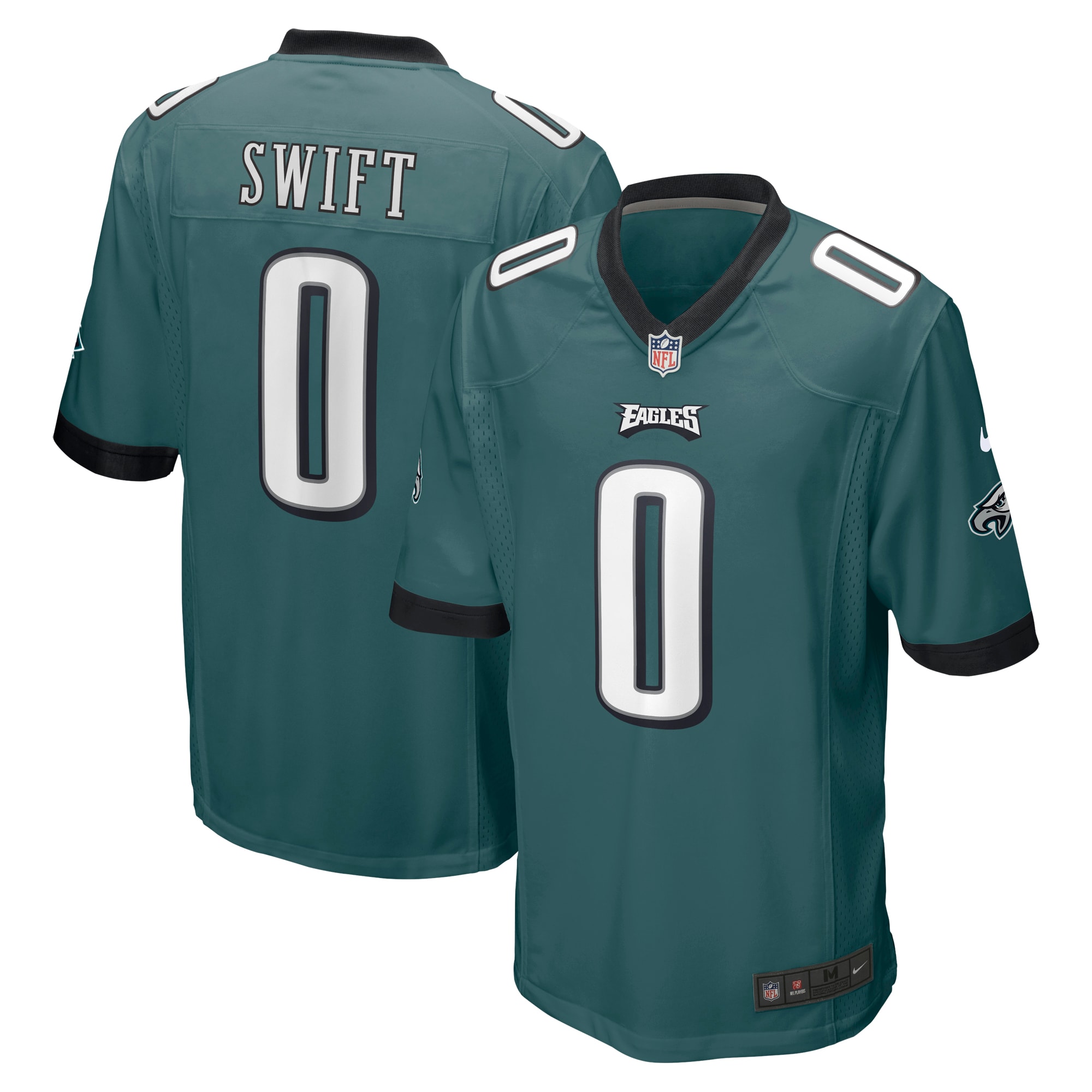 Men’s Philadelphia Eagles D’Andre Swift Midnight Green Game Player Jersey