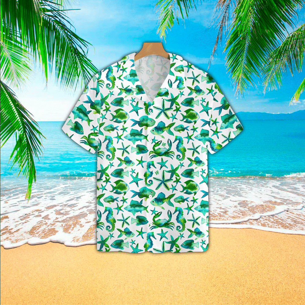 Fish Hawaii Mens Hawaii Shirt For Lover Aloha Ha28208