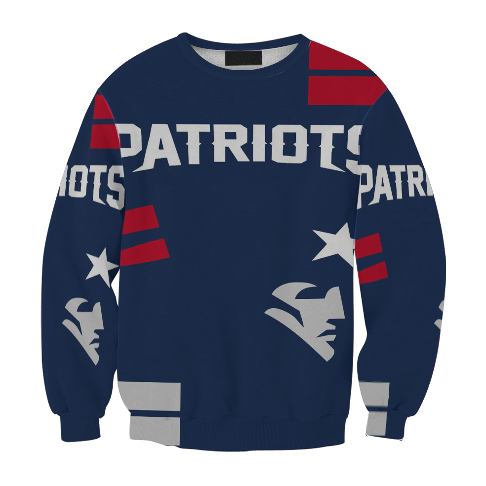 New England Patriots White Face Gift For Fan 3D Full Printing Sweatshirt