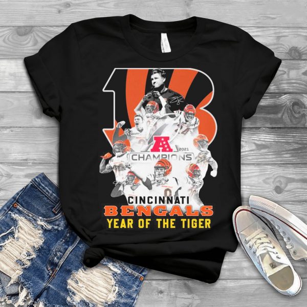 Cincinnati Bengals Team Year Of The Tiger Signatures Shirt Gift For Fans Cincinnati Bengals