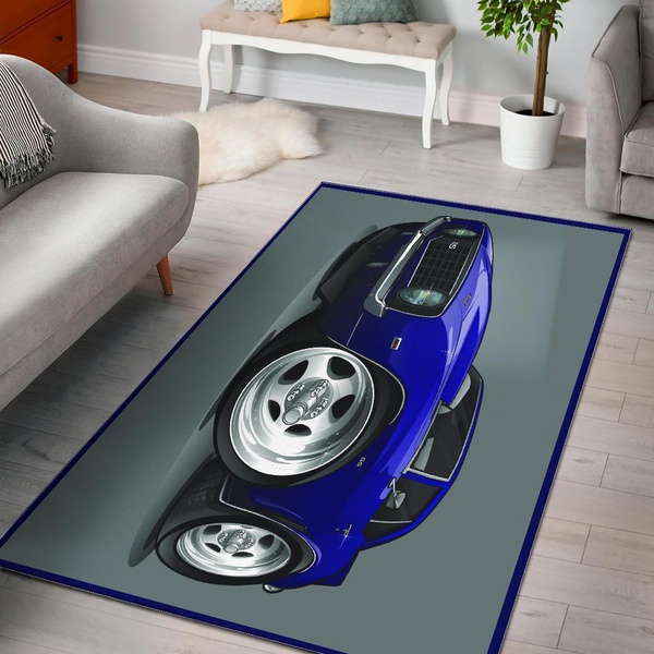 Generation Purple Chevrolet Camaro Ss Gray Area Rug