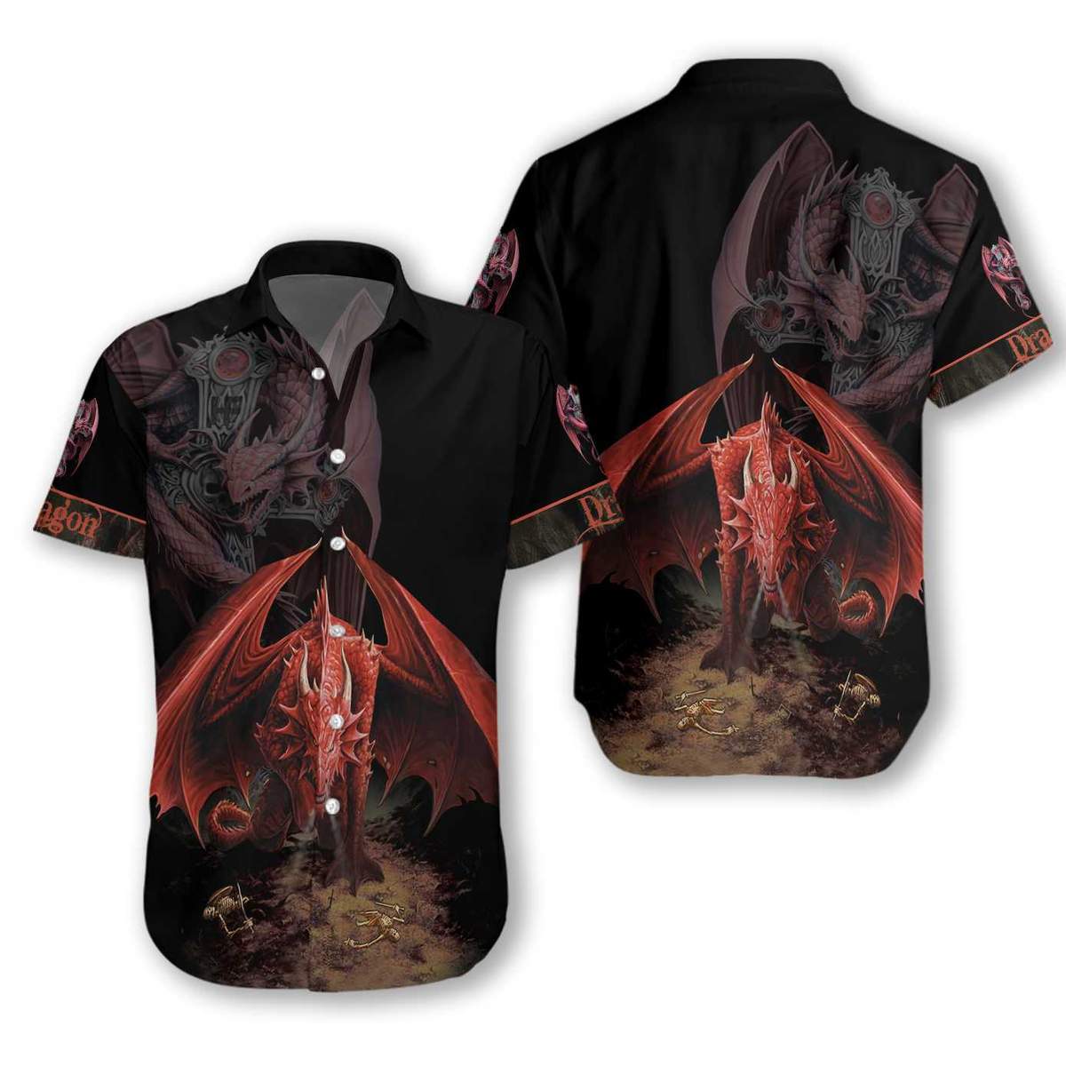 Apayprint Red Dragon Hawaii Shirt Ha28192