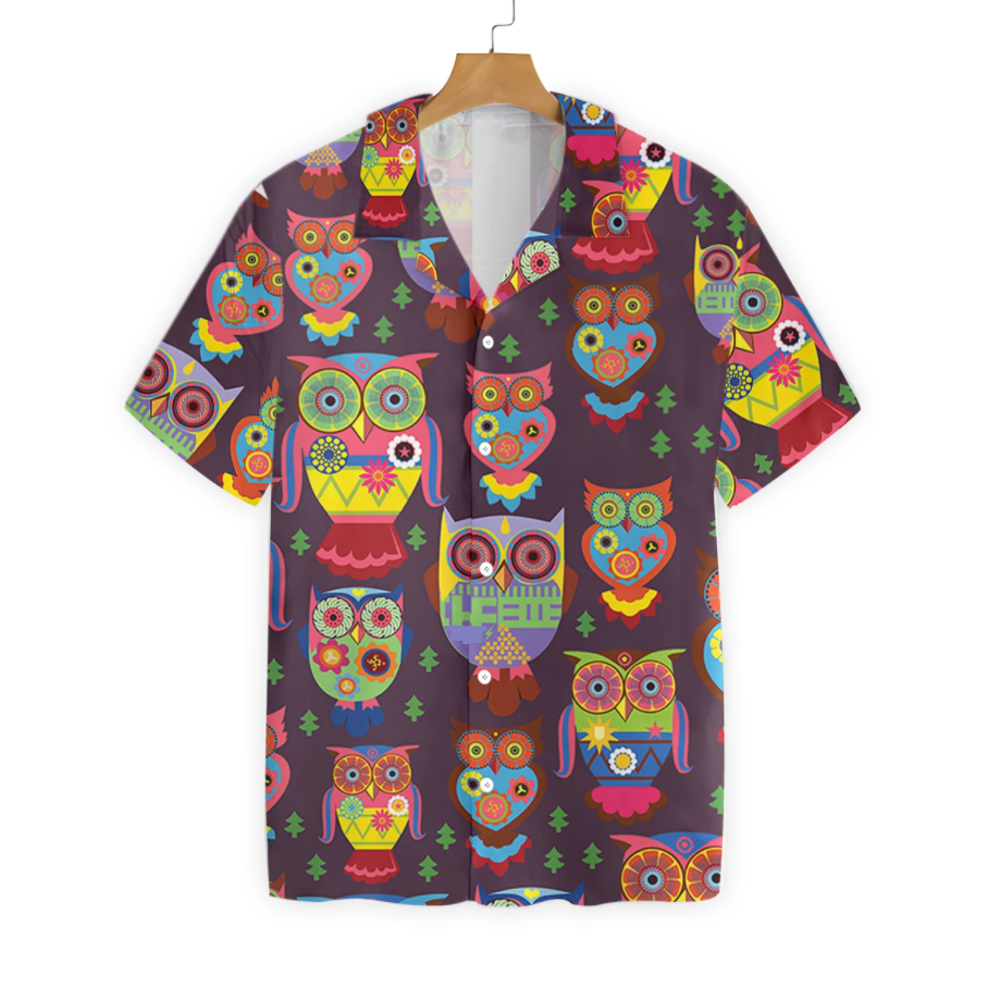 Premium Owl Pattern Hawaii Shirt Ha108372