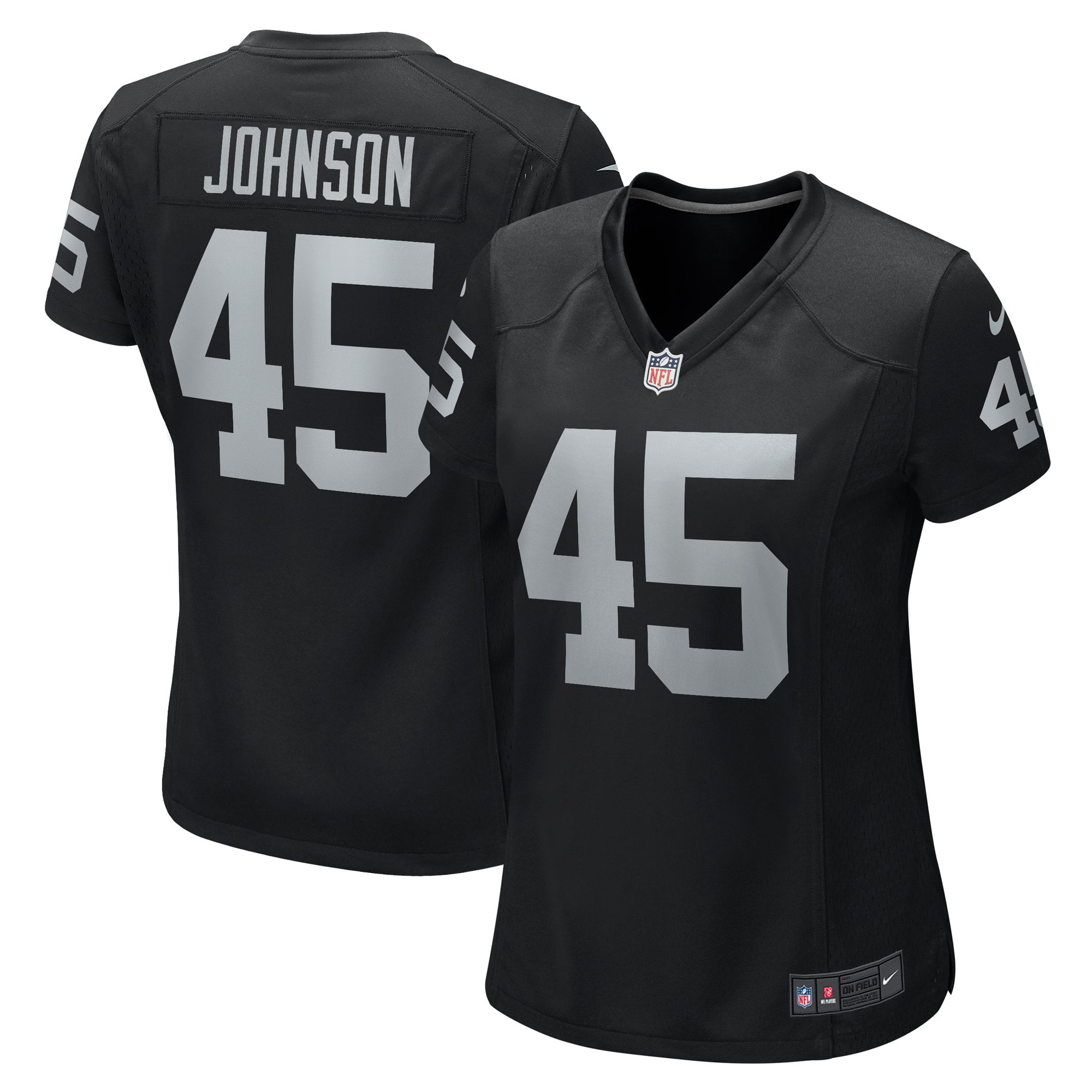 Women’s Las Vegas Raiders Jaquan Johnson Black Game Player Jersey