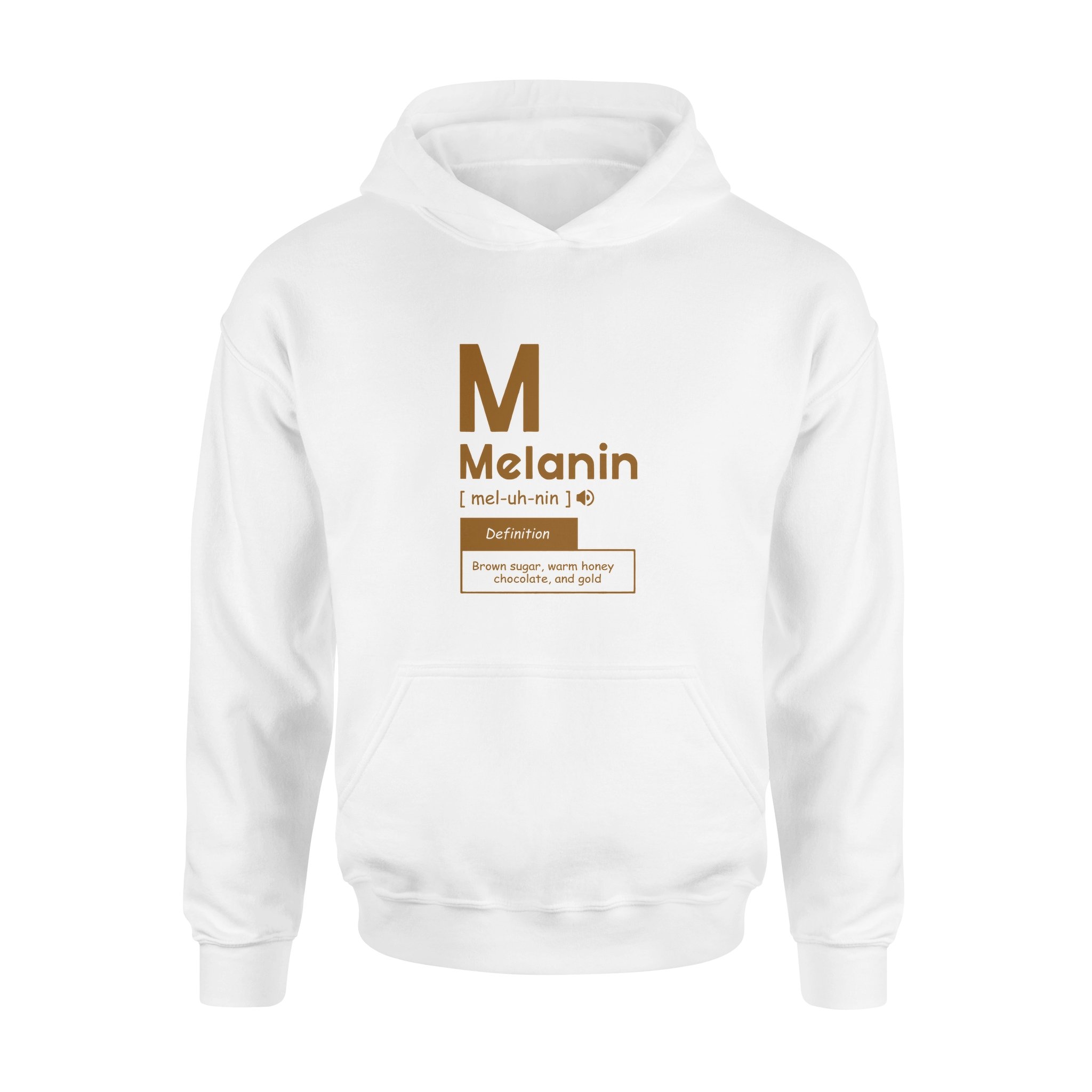 Melanin Brown Sugar Warm Honey Chocolate And Gold – Standard Hoodie