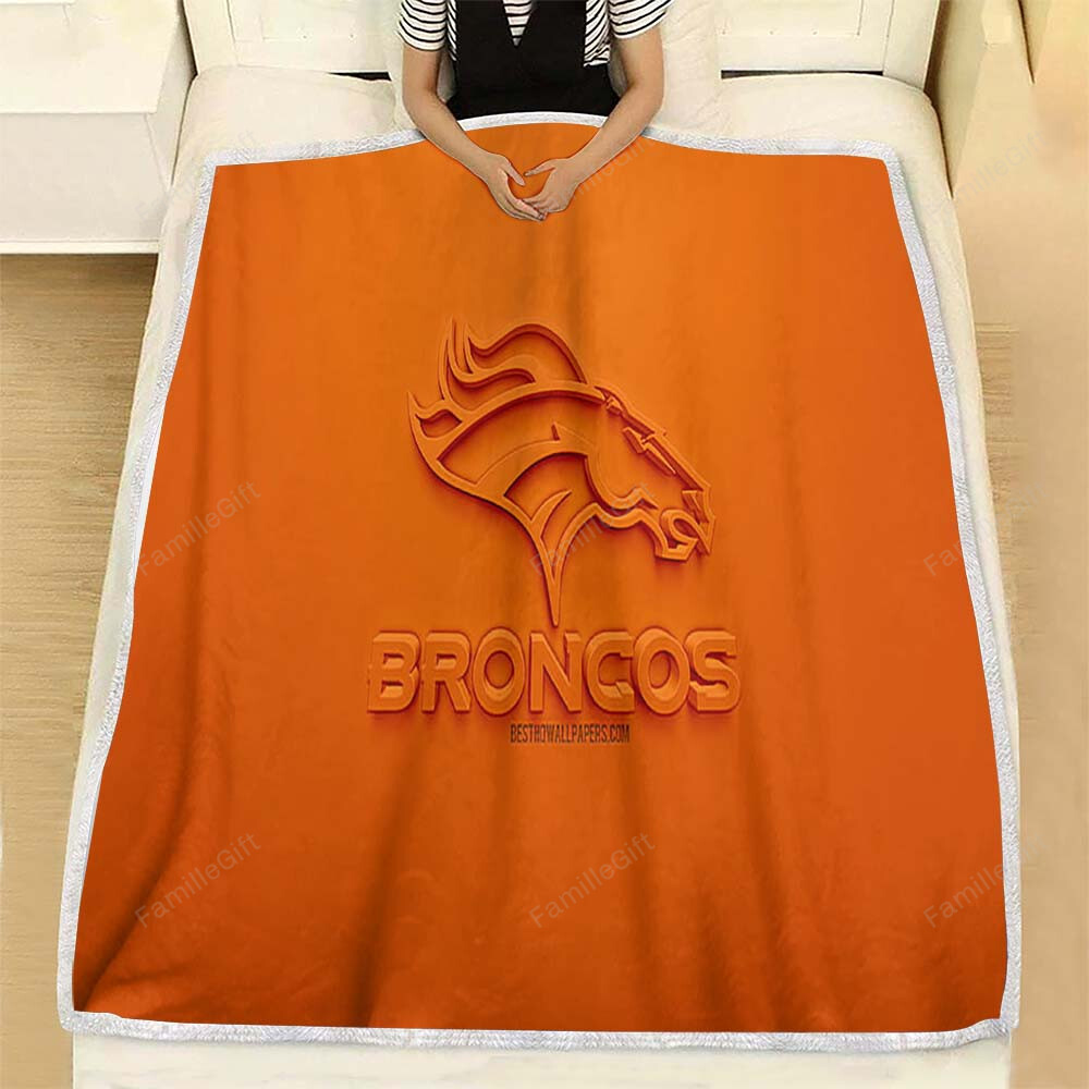 Denver Broncos Fleece Blanket – American Football Club Soft Blanket, Warm Blanket