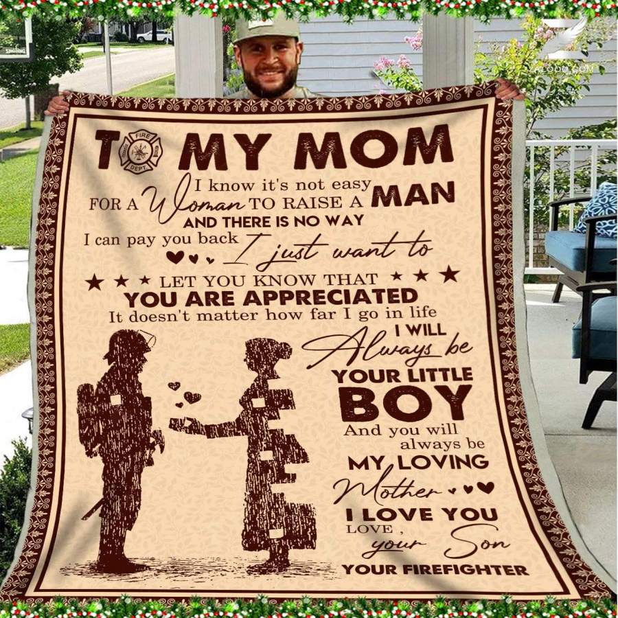 Zalooo – Blanket – Firefighter – To my mom – You are appreciated