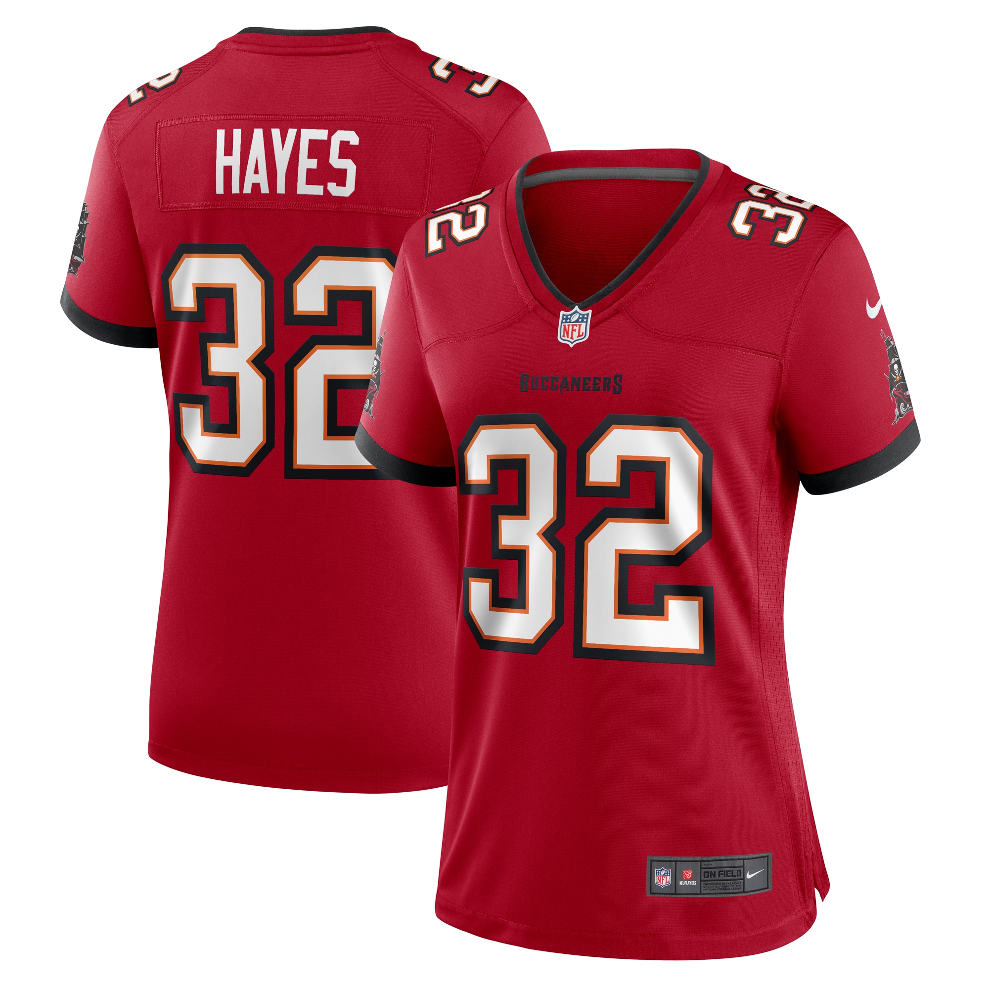 Josh Hayes Tampa Bay Buccaneers Women's Game Jersey – Red