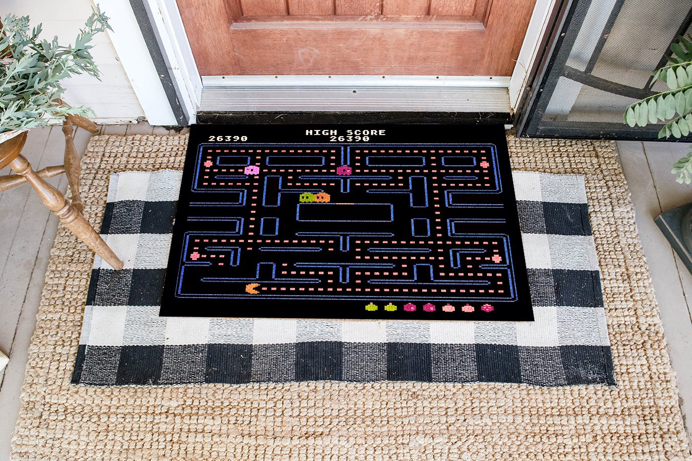 High Score Coir Pattern All Over Printing Doormat Pre2000