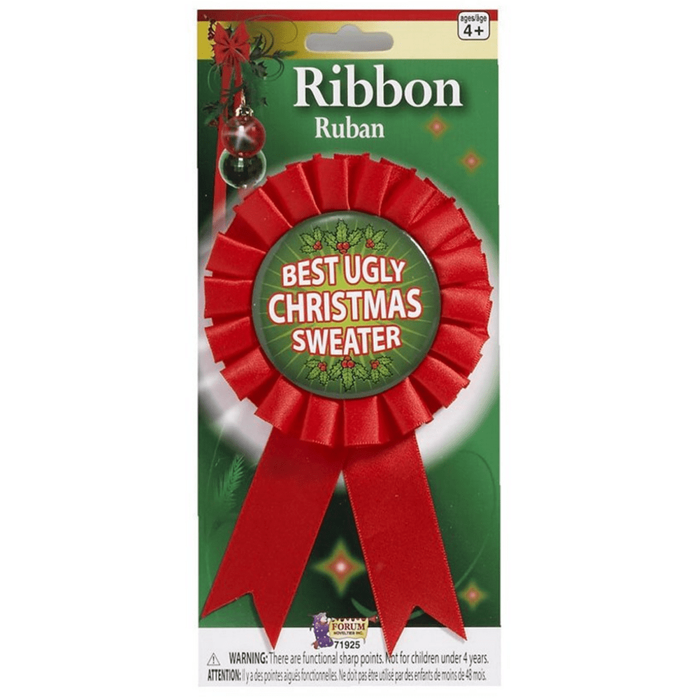 Best Ugly Christmas Sweater Ribbon