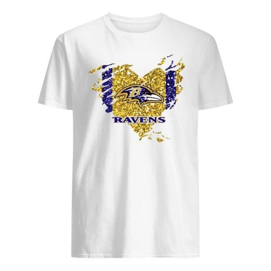 Heart diamond baltimore ravens shirt