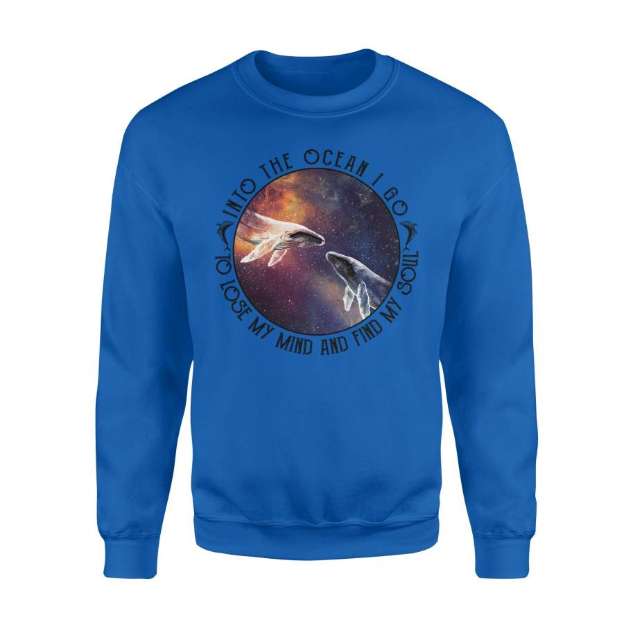 Whale – Into the ocean I go – Hoodie – Standard Fleece Sweatshirt