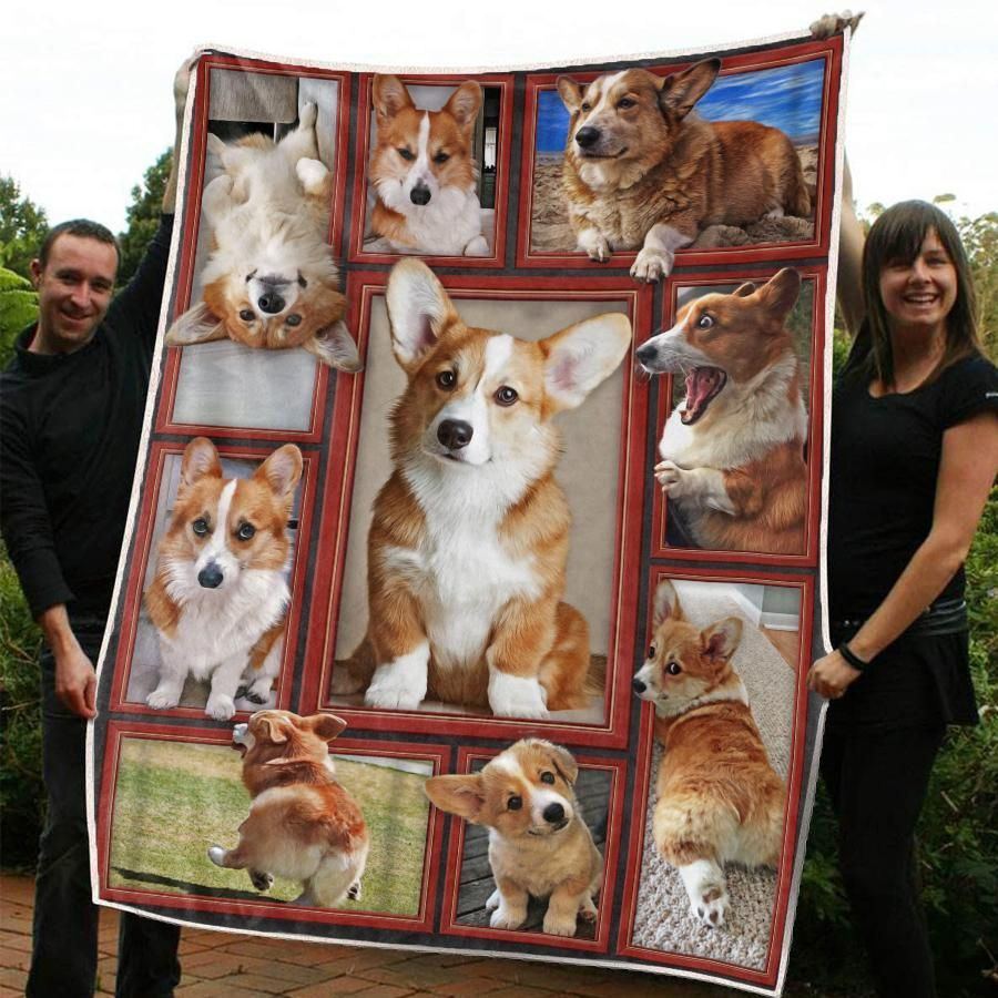 Corgi Blanket 3D, Christmas Gift, Dog Lover Blanket