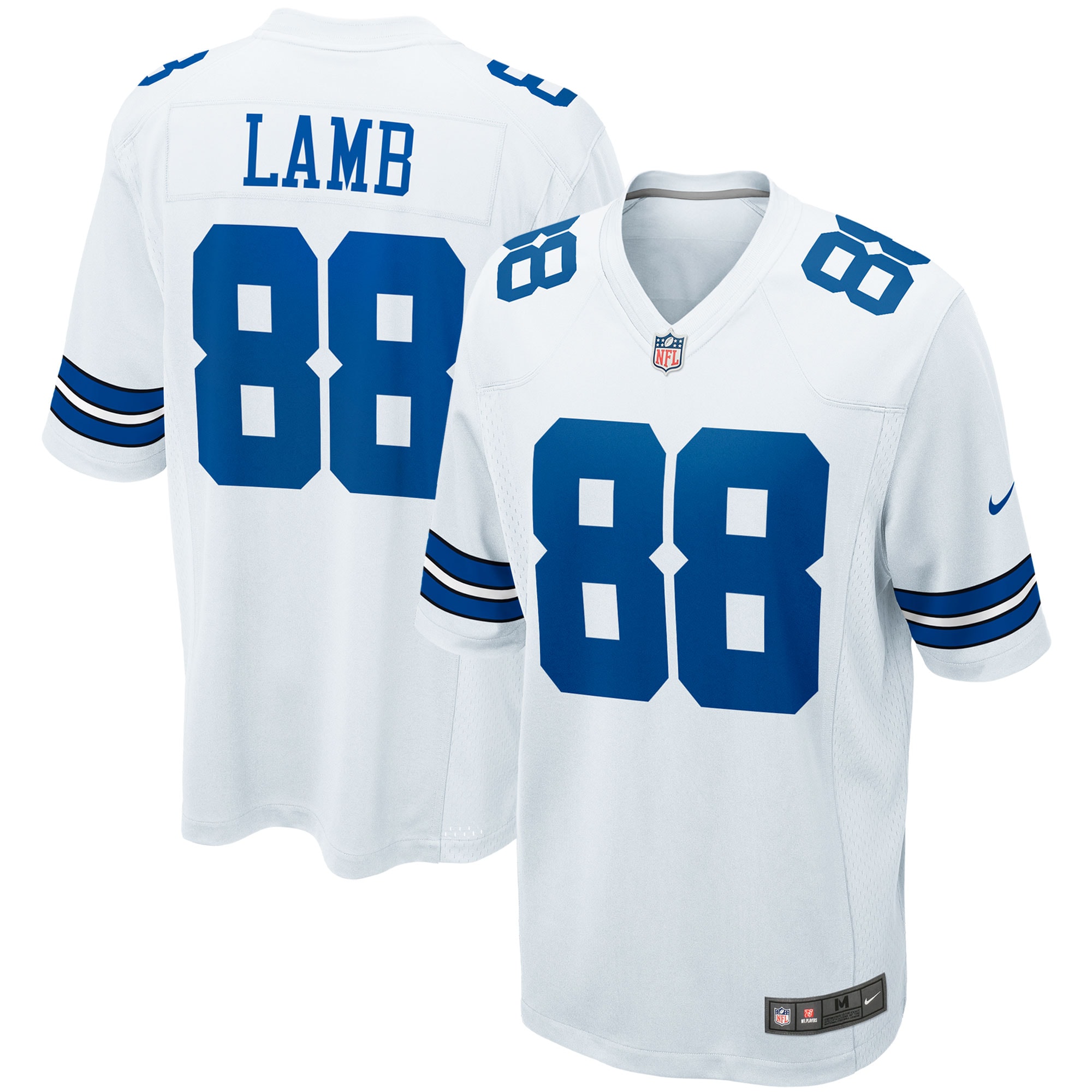 Men’s Dallas Cowboys CeeDee Lamb White Game Team Jersey