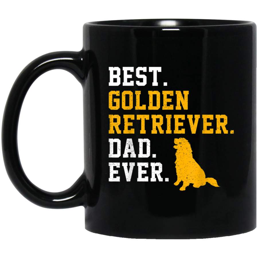 Vintage Best Golden Retriever Dad Ever Fathers Day Dog Gifts Mug