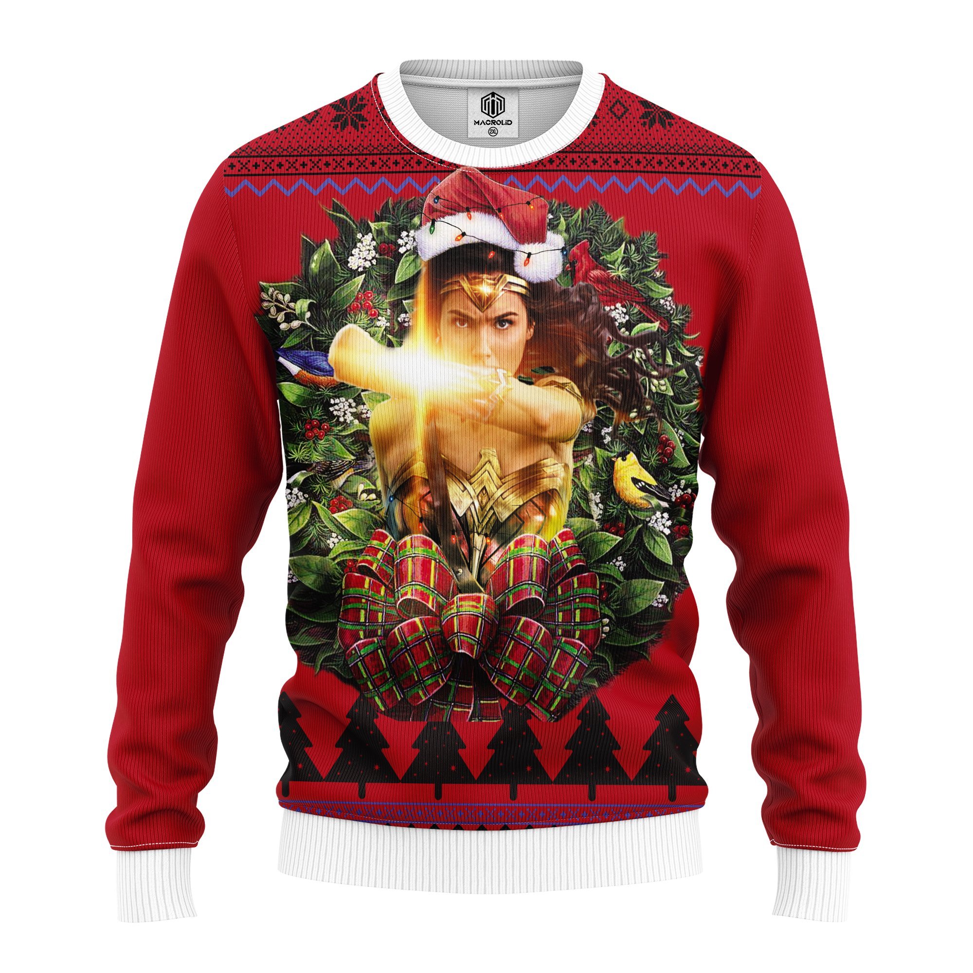 Wonder Woman Light Fight Noel Mc Ugly Christmas Sweater – thanksgiving gift