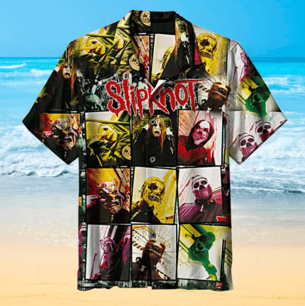 Slipknot Grid Poster For Man And Woman Print Short Sleeve Hawaii Shirt Ha6372