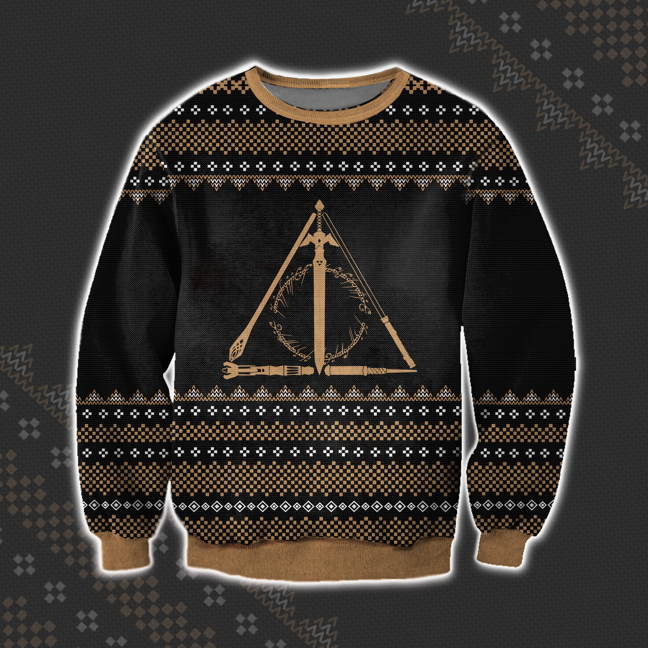 Nerdy Hallow Ugly Christmas Sweater