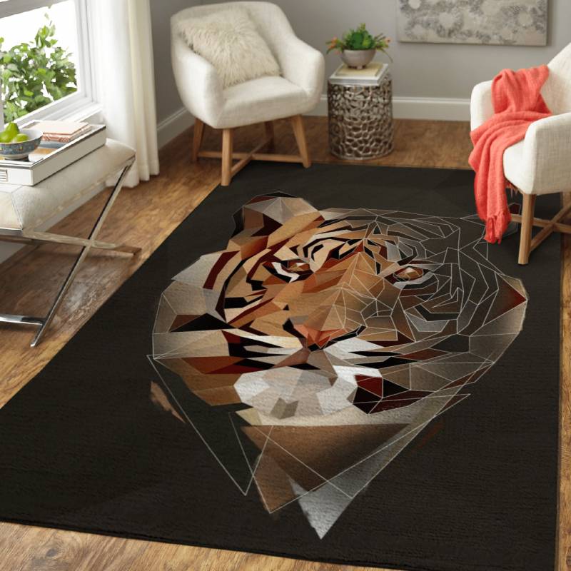 Wild Tiger – Modern Animals Area Rug Carpet