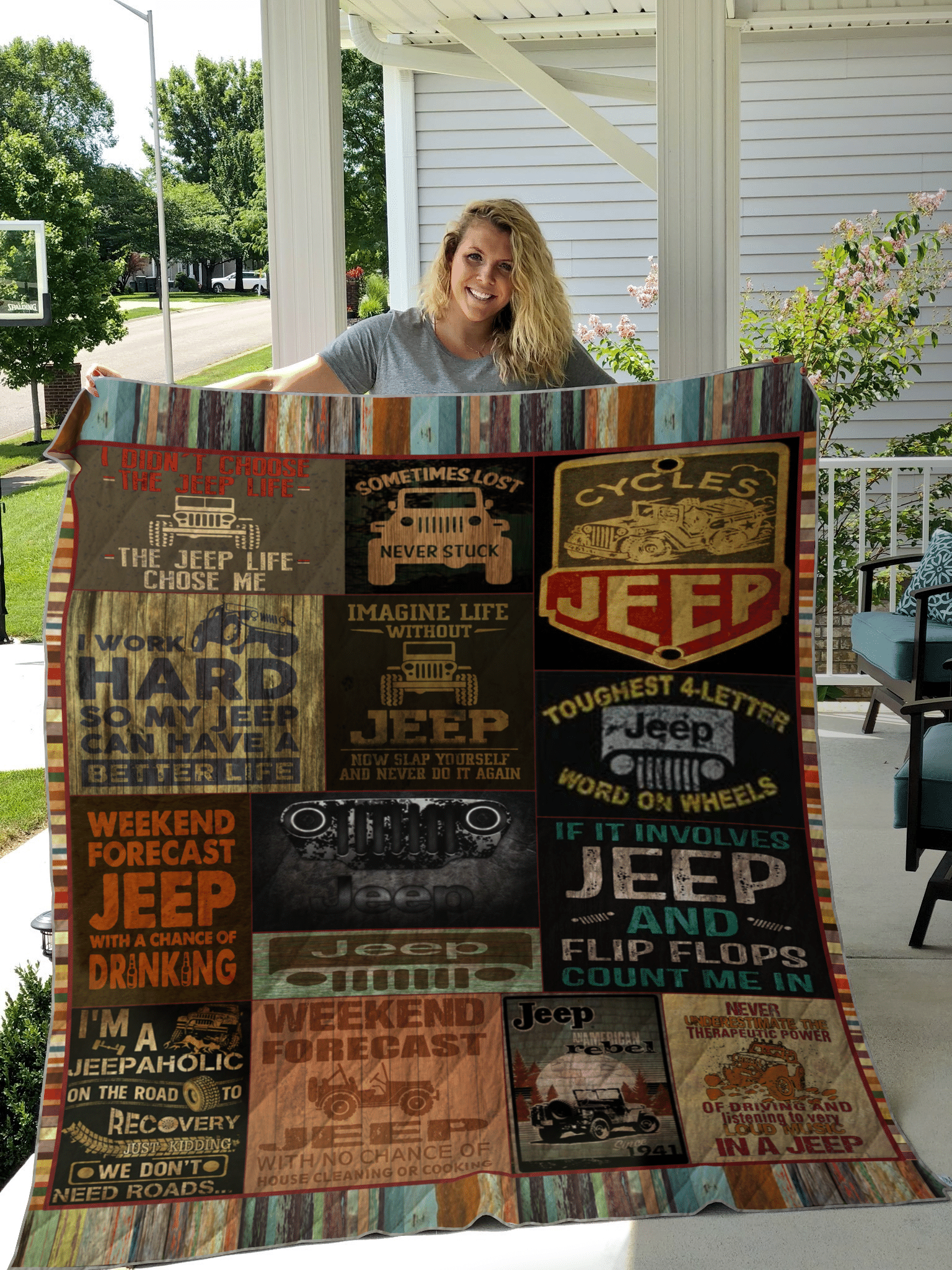 JEEP 7030063 Quilt Blanket