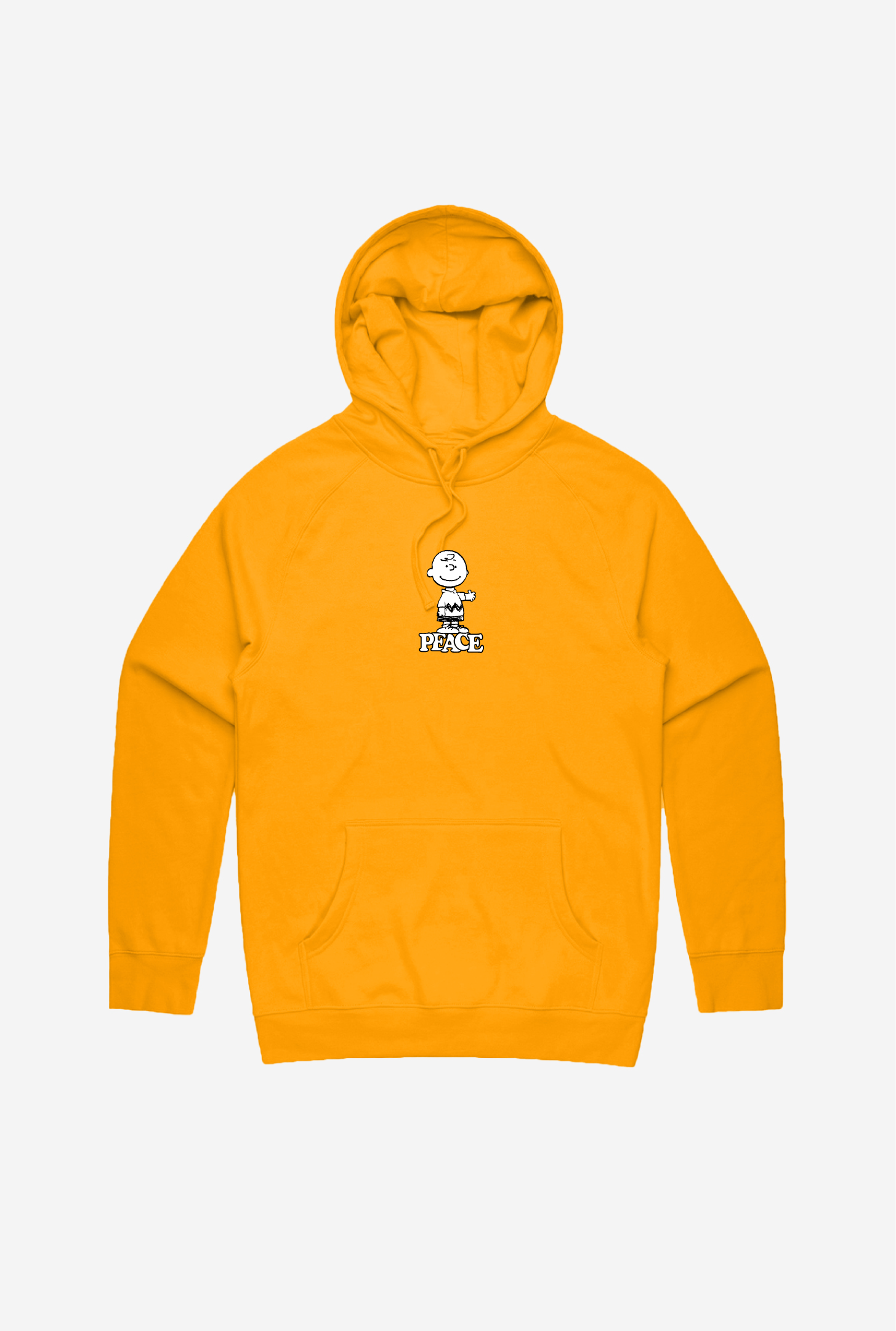 Charlie Brown Peace Hoodie – Yellow