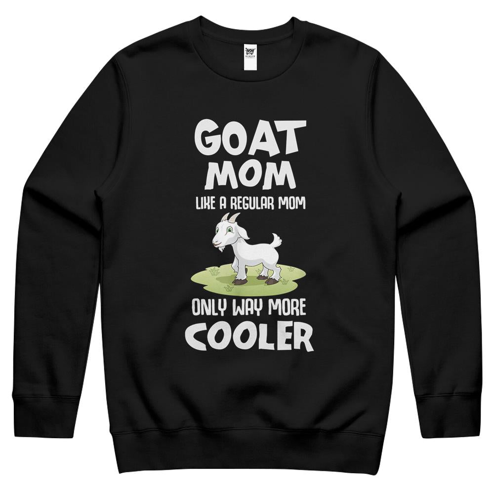 Goat Animal Caprine Farmer Mother S Day Gift Goat Mom Crewneck Sweatshirt