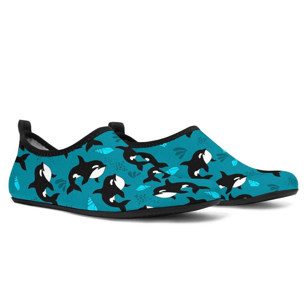 Whale Sea Design Themed Print Aqua Water Shoes