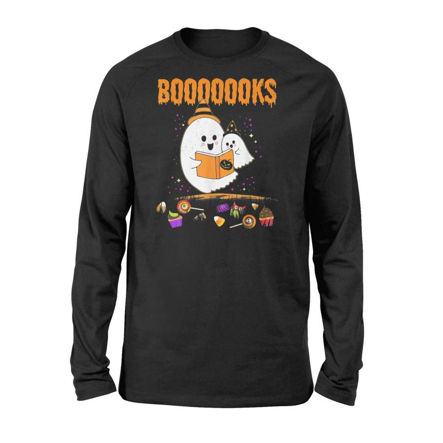 Booooooks Boo Read Books Halloween Costume Gift – Standard Long Sleeve