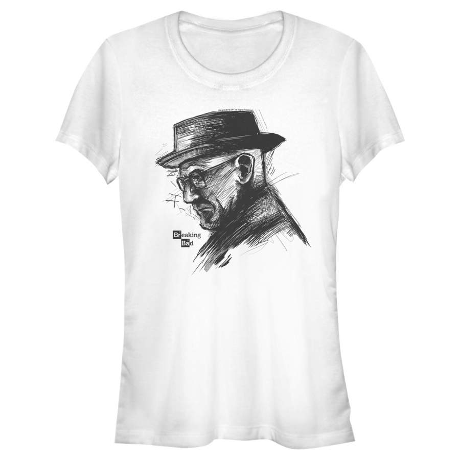 Breaking Bad Junior’s Walter Sketch Portrait  T Shirt