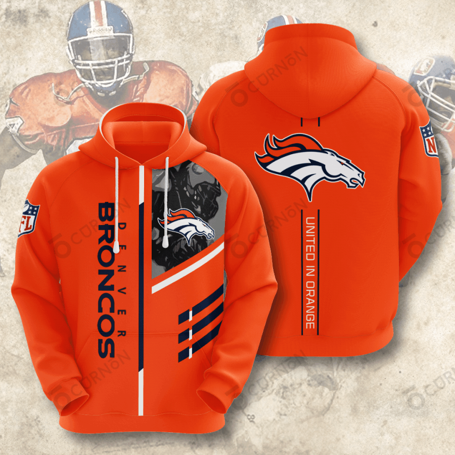 Denver Broncos 3D Hoodie