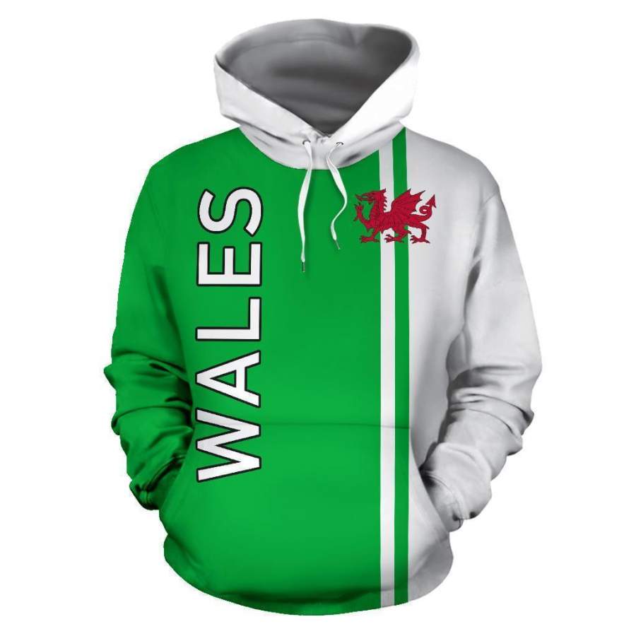 Wales All Over Hoodie – Straight Version PL