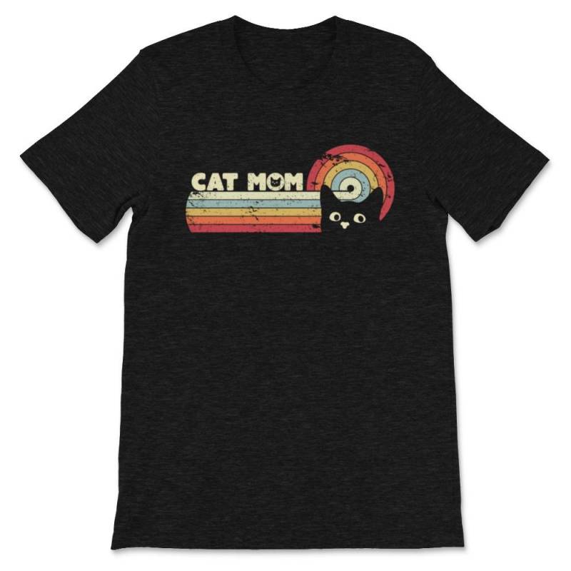 Cat Mom Product. Retro Kitten Print Premium Unisex T-Shirt