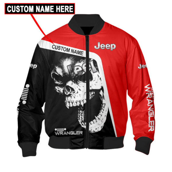 Custom Name Bomber Jacket Jeep, Jeep 3D Spring Autumn, Mens Casual Jacket Kq71