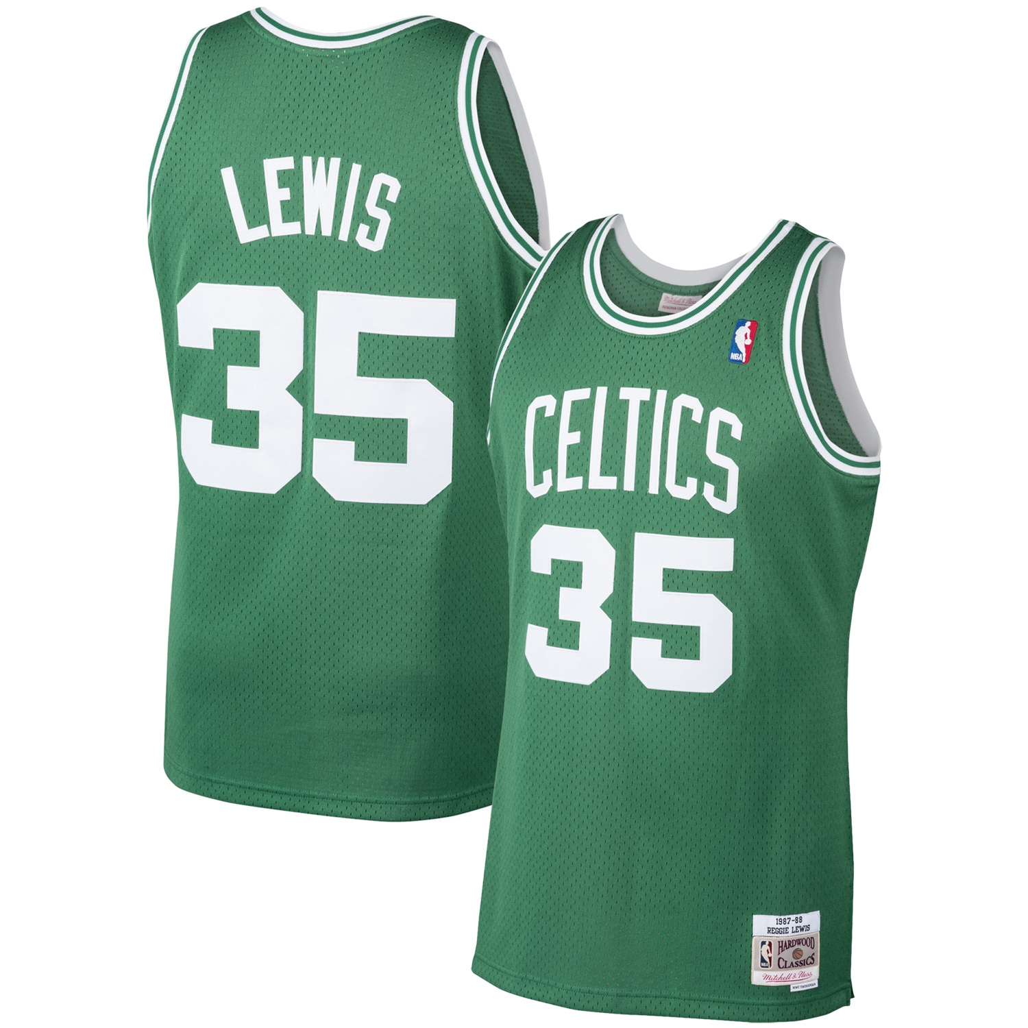 Reggie Lewis Boston Celtics Mitchell & Ness Hardwood Classics Swingman Jersey – Kelly Green