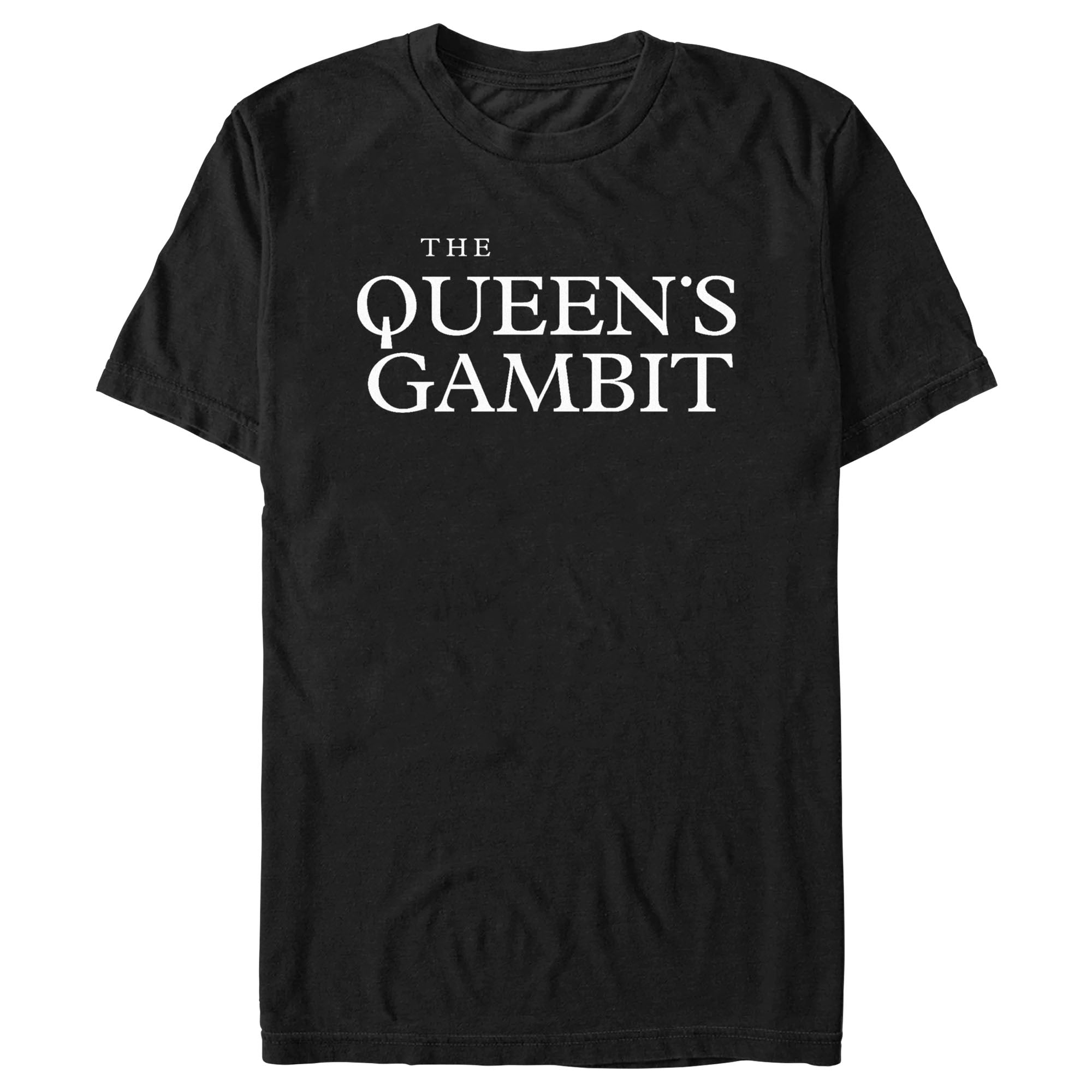 The Queen’S Gambit Men’S Black Logo  T-Shirt