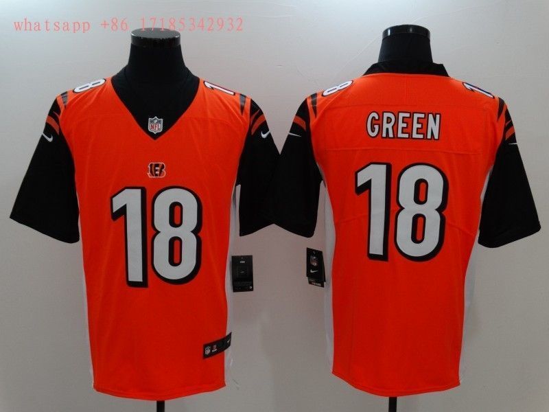 Cincinnati Bengals A.j. Green #18 NFL 2020 Orange Jersey Jersey