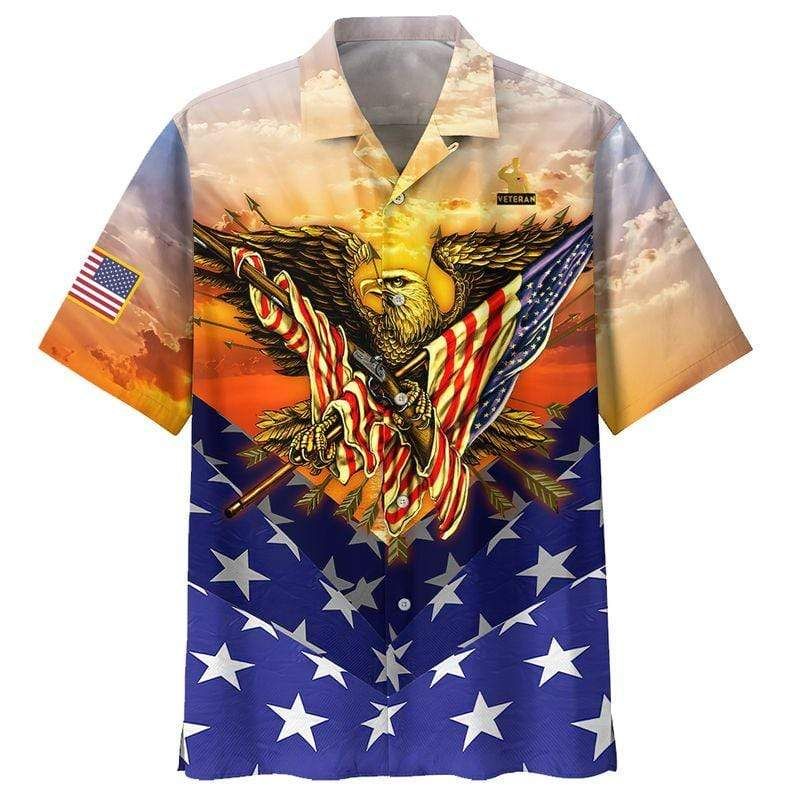 Eagles Veteran Day Honor The Fallen Hawaii Aloha Shirts Ha78218