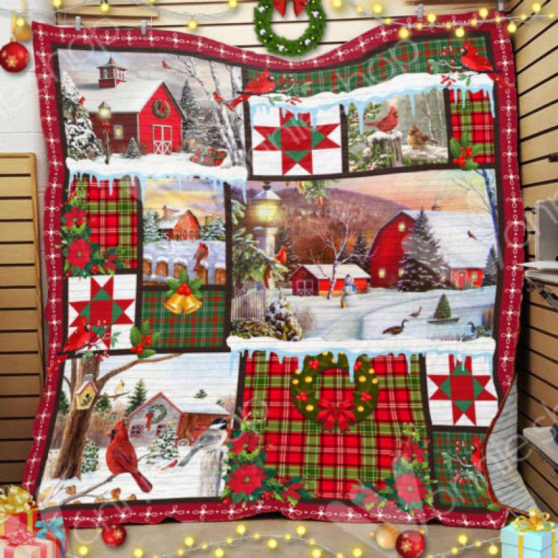 Farmhouse Christmas Blanket OCT1101 78O42