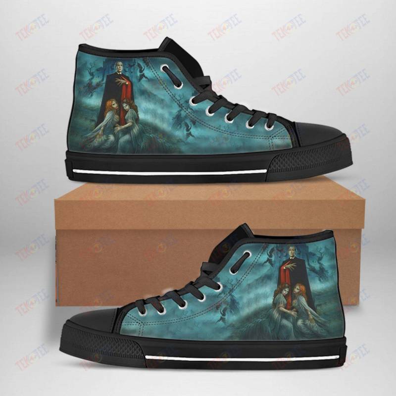 Mens Womens Count Dracula Best Movie Character High Top Vans Shoes TMT963