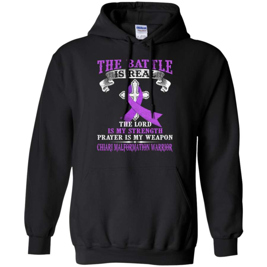 AGR The battle is real CHIARI MALFORMATION warrior Hoodie