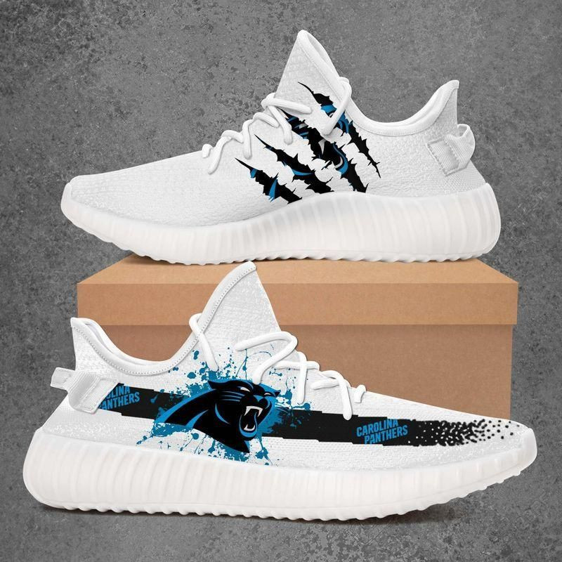 Carolina Panthers Custom Yeezy Sport Teams Yeezy Boost 350 V2 Top Trending Custom Shoes Gift 5