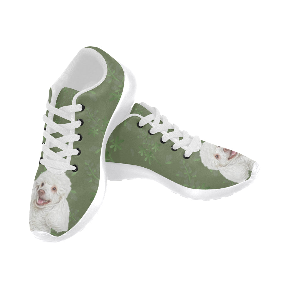 Poodle Lover White Sneakers for Men