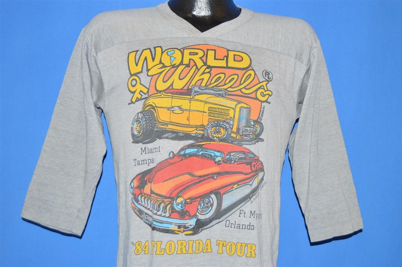 80S World Of Wheels Hot Rod Tour T-Shirt