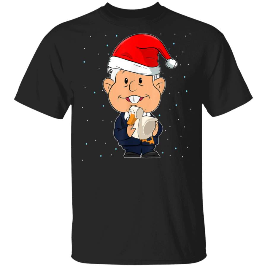 AMLO Feliz Navidad Lopez Obrador Mexican President Navidad TShirt