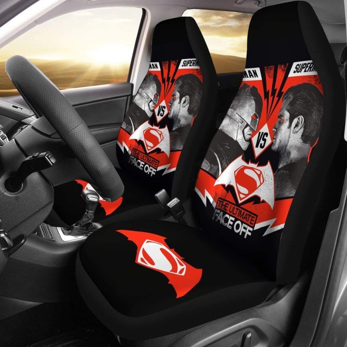 The Ultimate Face Off Batman V Superman Car Seat Covers Lt04 Universal Fit 225721