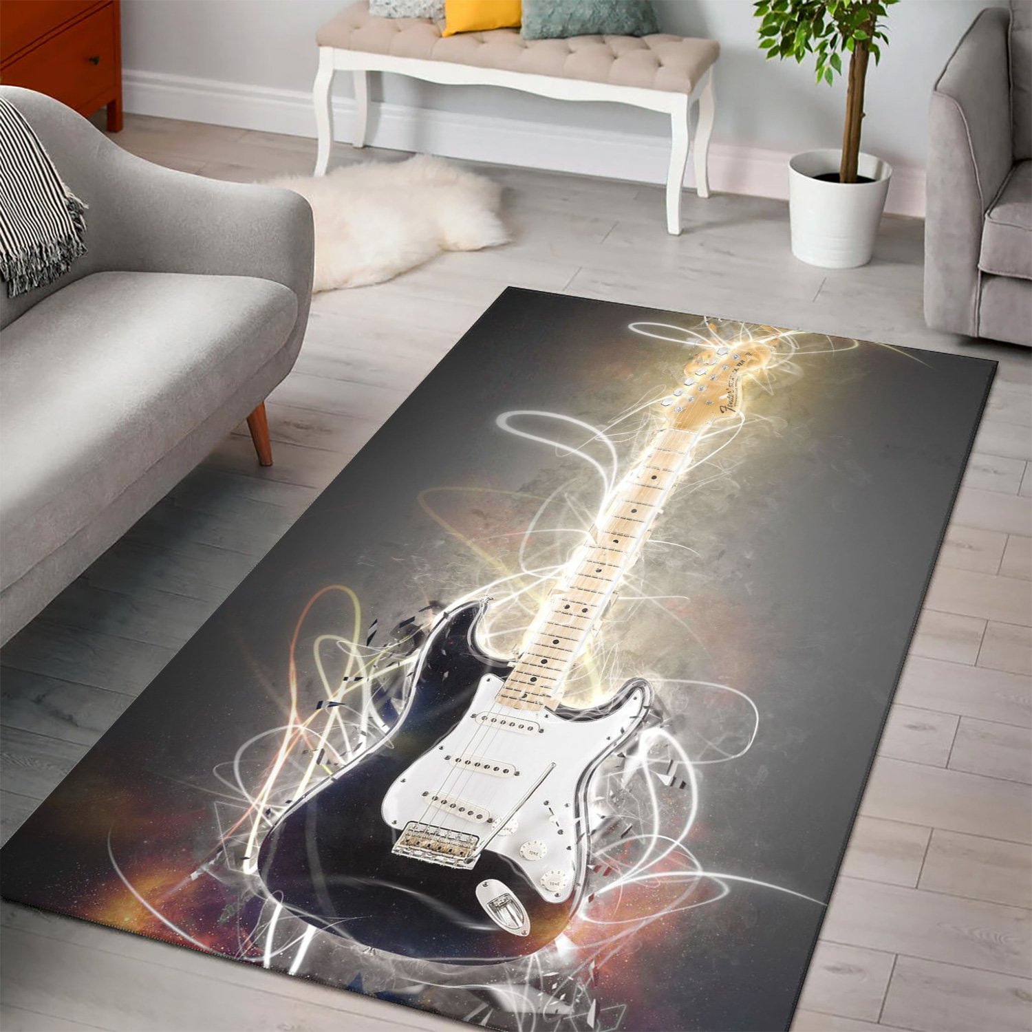 Ritchie Blackmore  Printing Instrument Rug,  Bedroom,  Halloween Gift